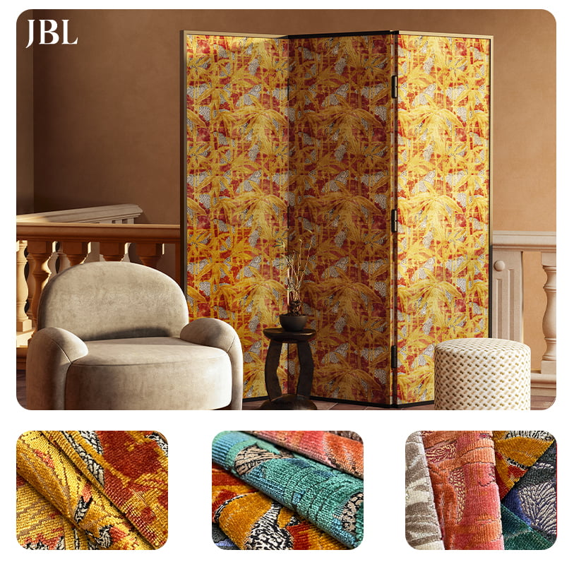 JBL အရည်အသွေးမြင့် Cut-pile Velvet Fabric Fashion New Collection Luxury Design Morden Style Jacquard Velvet ဆိုဖာအတွက်